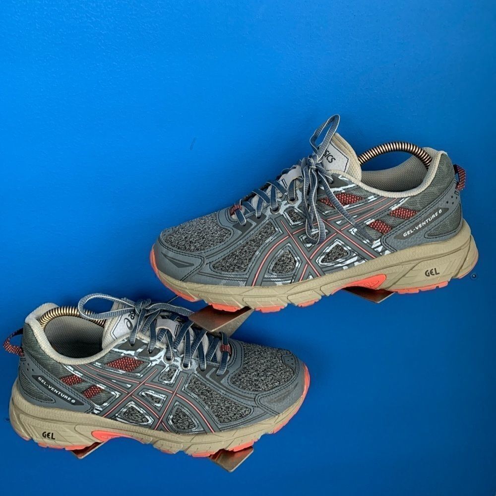 Asics Womens Gel Venture 6 1012A504 Blue Running Shoes Sneakers Size 8.5